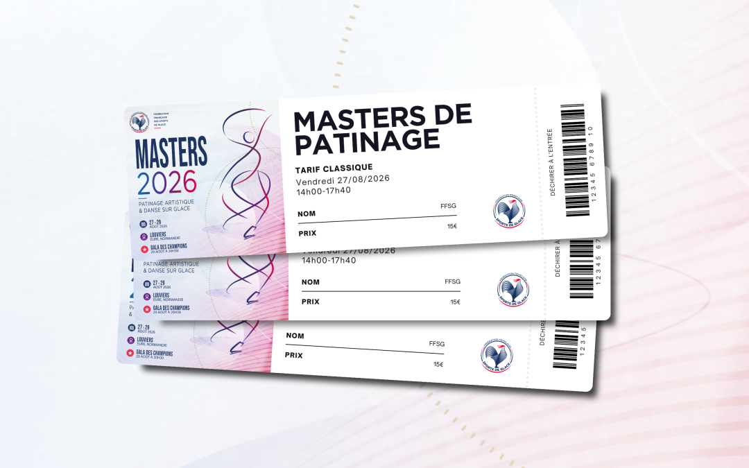 Ouverture de la billetterie des Masters de patinage artistique et danse sur glace 2026
